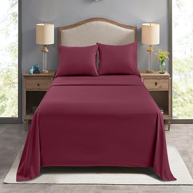 FreshCulture Twin Flat Sheets Only, Soft Microfiber Bedding Sheets - Image 7