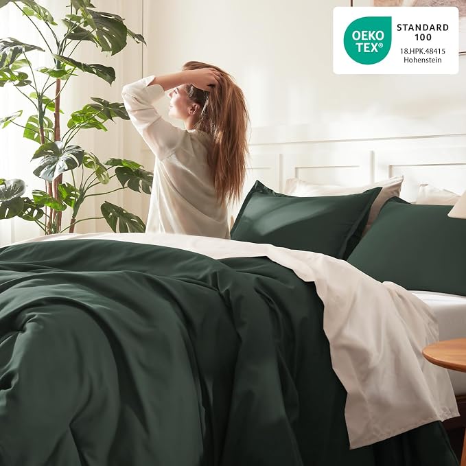 Litanika Forest Green Oversized King Comforter Set Super King Plus Size - Image 4