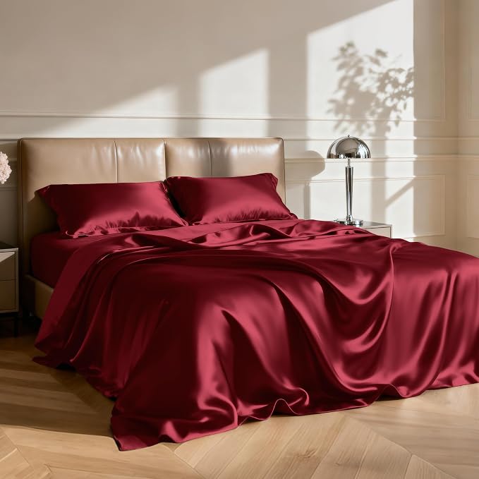Love's cabin Twin XL Satin Sheet Sets - Image 2