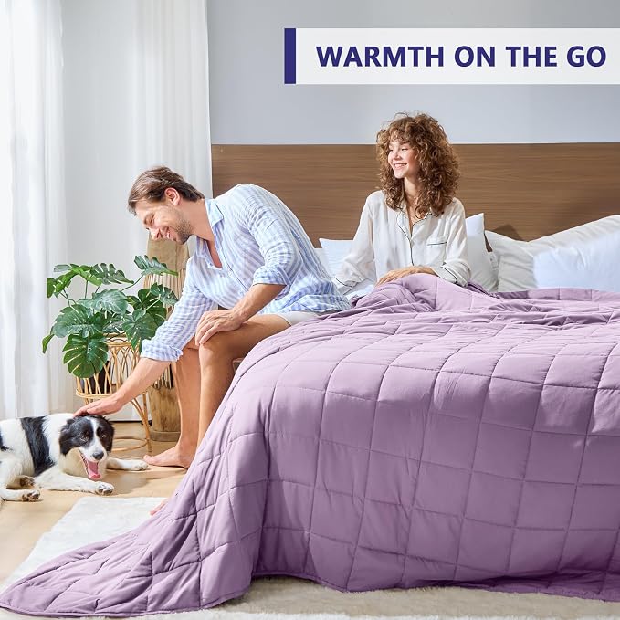 King Size Weighted Blanket for Adults Cooling Heavy Blanket for Sleeping - Image 5