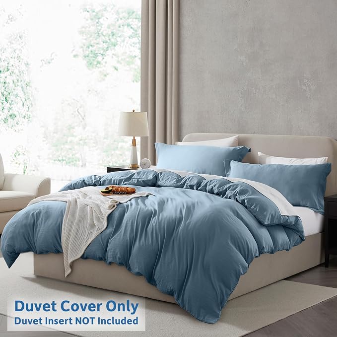 Nestl Stone Blue Duvet Cover Full Size - Image 2