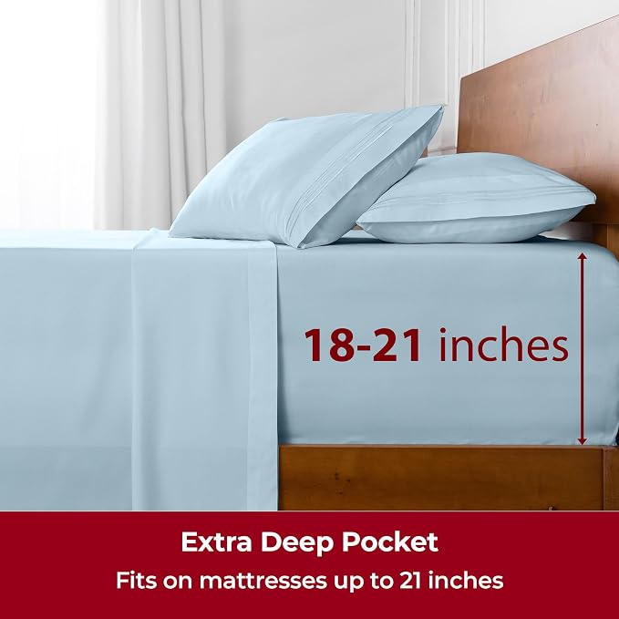 Mellanni Extra Deep California King Sheets - Image 6