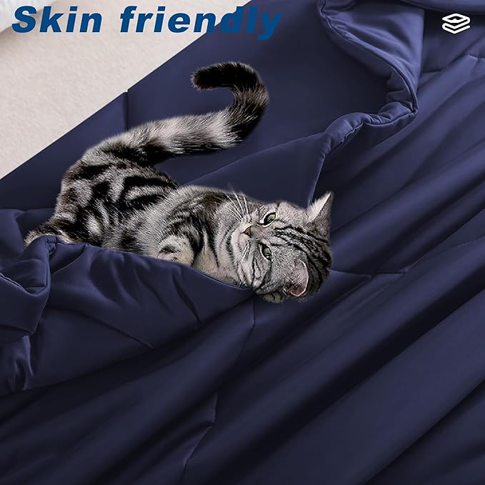 Cooling Comforter Twin Size, Double-Sided Cold Tech Fabric Quilted Bed - Image 5
