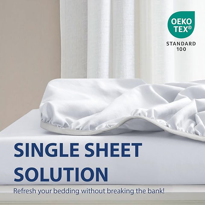 Cathay Home Full Fitted Sheet - Image 2
