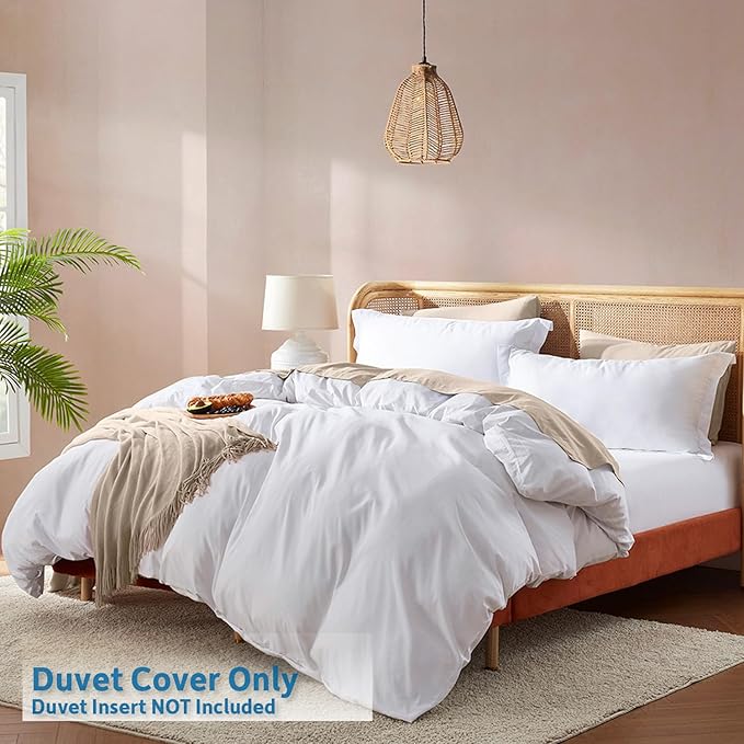 Nestl White Duvet Cover King Size - Image 2