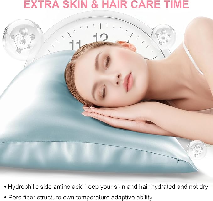 Silk Pillow Cases 2 Pack Standard Size - Image 3