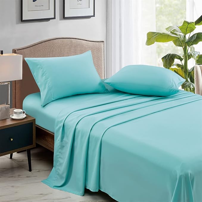 FreshCulture Twin Flat Sheets Only, Soft Microfiber Bedding Sheets - Image 3