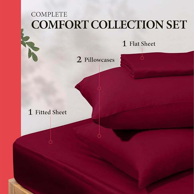 100% Egyptian Cotton California King Bed Sheet Set - Image 3
