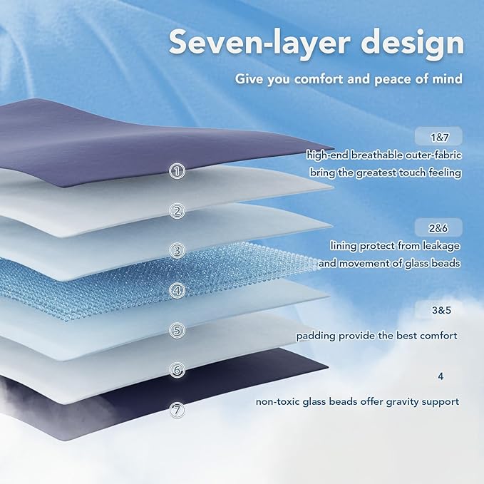 Topcee Weighted Blanket for Adults Queen Size Soft Cooling Heavy Blanket - Image 6