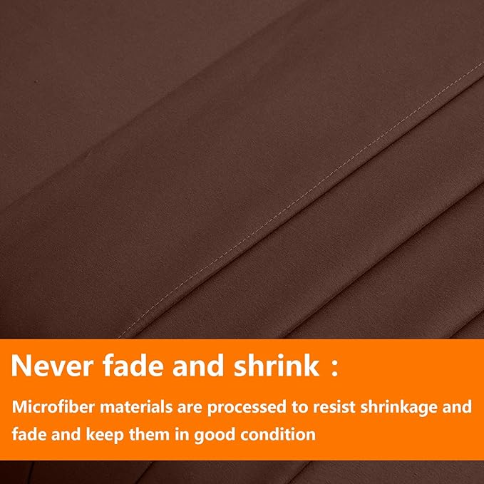 TAIMIT Brown Twin Size Comforter Set - Image 7