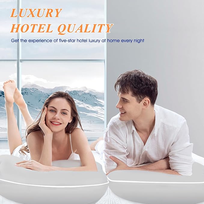 MZOIMZO Bed Pillows for Sleeping- Standard Size, Cooling Hotel Quality - Image 5