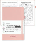 Premade Bullet Dotted Journal Notebook, Pre-made Dot Grid Journaling by SIMSIMY