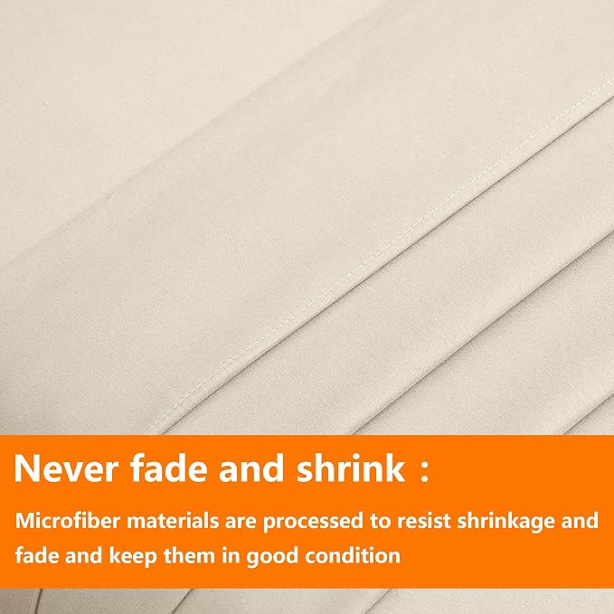 TAIMIT Light Beige Twin Size Comforter Set - Image 7