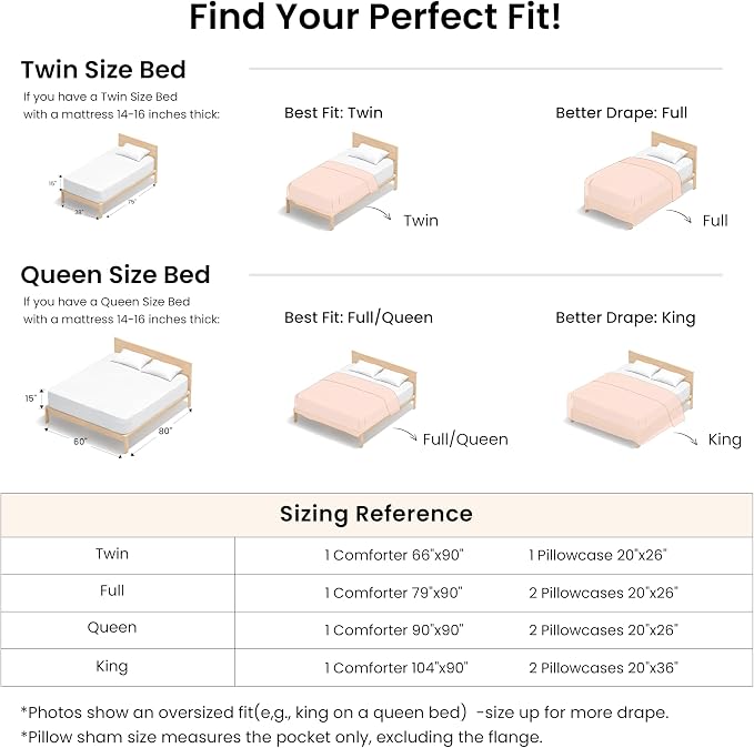 Love's cabin Pink Full Comforter Set, 3-Piece Prewashed Bed Set - Image 8