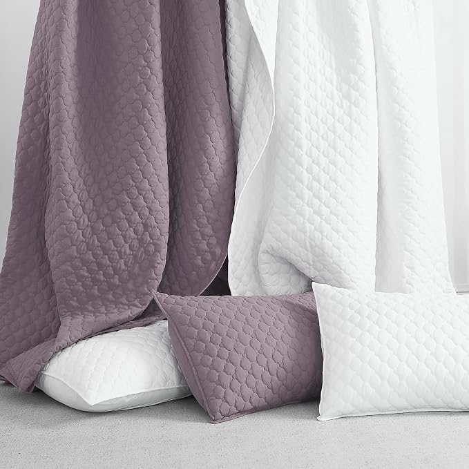 HORIMOTE HOME Quilt King Size Grayish Purple, Lightweight Quilt - Image 6