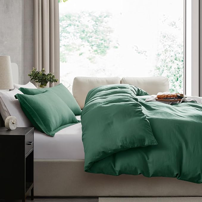 Nestl Dark Green Duvet Cover Full Size - Image 7
