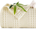 PHF Cooling Waffle Blanket King Size, Lightweight 60% Rayon from Bamboo & 40% by PHF