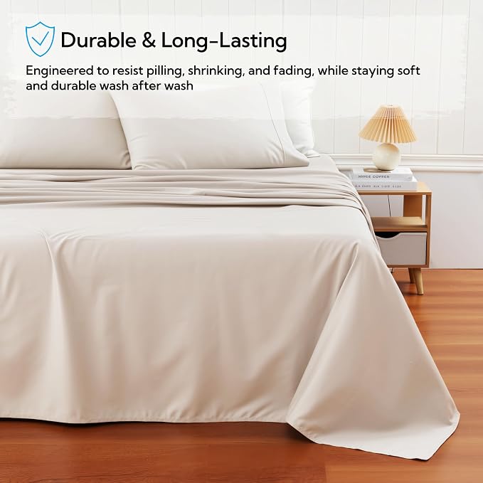 Cotton Flat Sheets Only, 600 TC 100% Cotton Flat Sheet Top Sheet Only, Cal King - Image 5