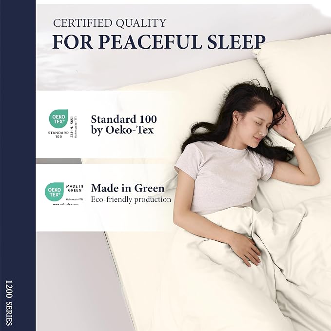 100% Egyptian Cotton Queen Size Sheets Set - Image 6