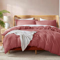 Nestl Pink Clay Duvet Cover King Size by Nestl