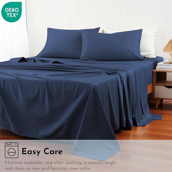 Cotton Flat Sheets Only, 600 TC 100% Cotton Flat Sheet Top Sheet Only, Cal King - Image 8