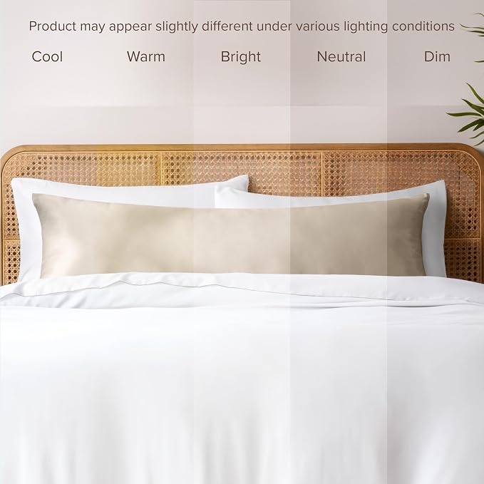 Bare Home 100% Rayon Made from Bamboo Luxury Body Size Cooling Pillowcase - Image 7