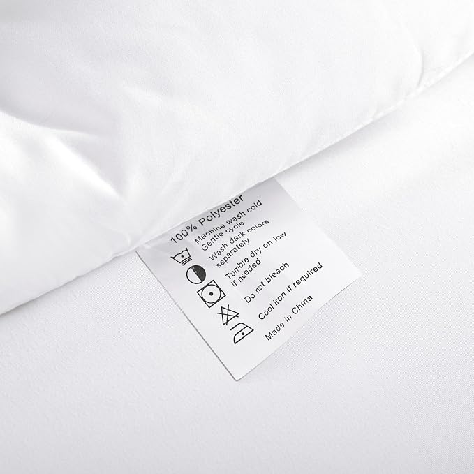 ROSGONIA Oversized Queen Comforter White - Image 9