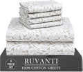 RUVANTI 6 Pcs Cotton Sheets by Ruvanti