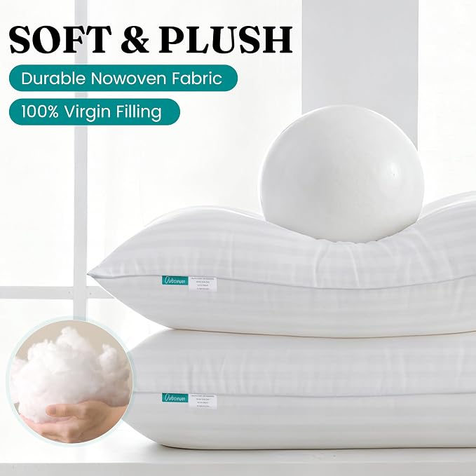 Oubonun 14 x 36 Throw Pillow Inserts, Firm and Fluffy Decorative Pillows - Image 2