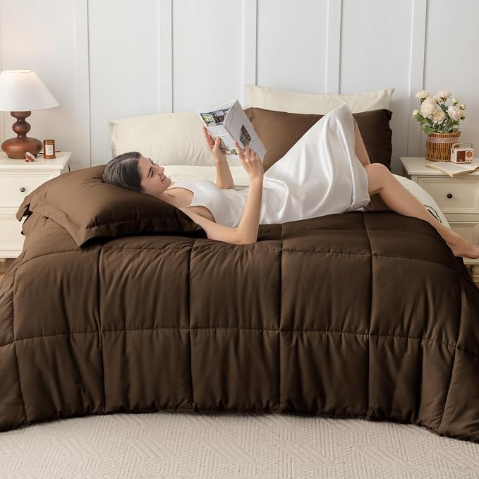 JOLLYVOGUE Twin Comforter Set, Ultra-Soft Bed in a Bag Twin Size 5 Pieces - Image 7