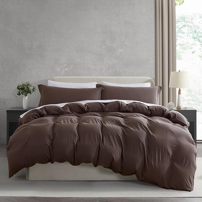 Nestl Chocolate Brown California King Duvet Cover Sets by Nestl
