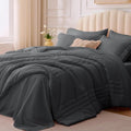 Full Comforter Set Dark Grey by Velorose