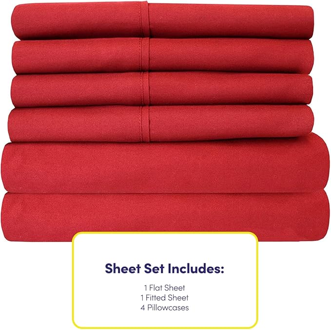 Queen Sheets Red - Image 4