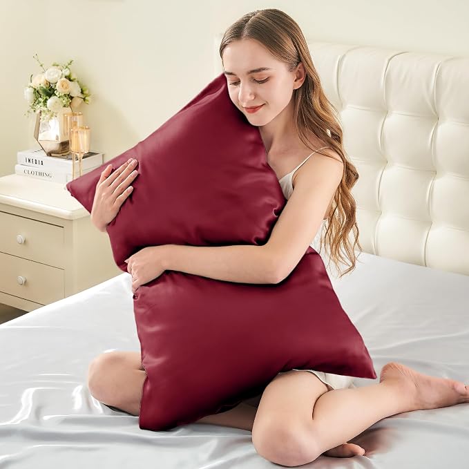 INFIIXSO Silk Pillow Cases 2 Pack Standard Size, Ultra Smooth & Soft Mulberry - Image 3