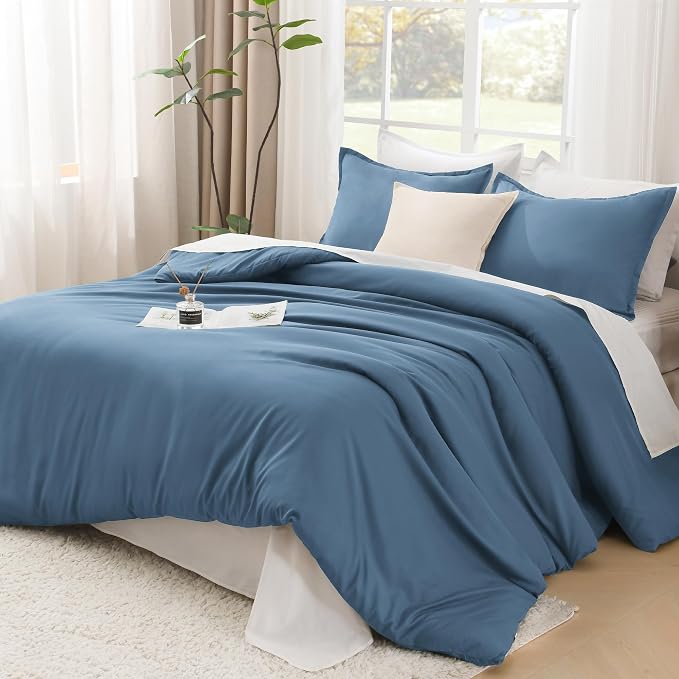 Litanika Twin XL Comforter Set Ocean Blue, 2 Pieces Extra Long Dorm Bedding Sets by Litanika