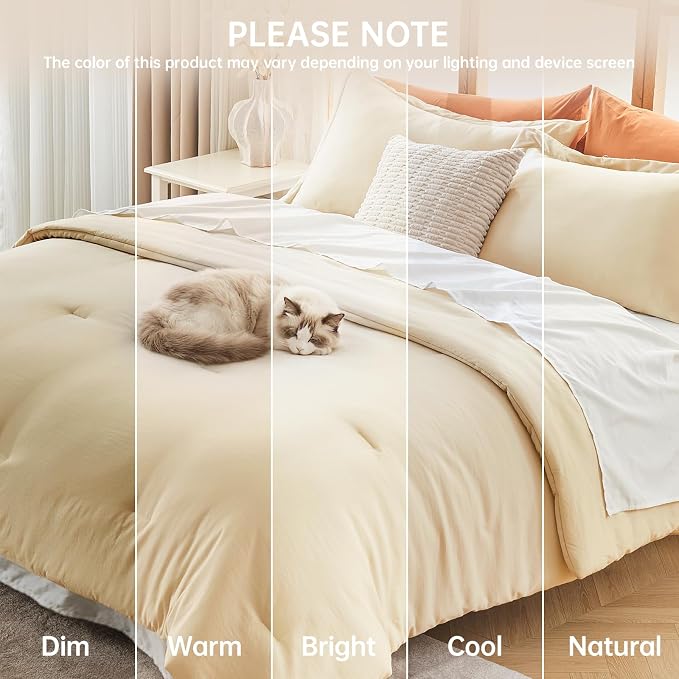 MUXHOMO Queen Comforter Set, All Season Ultra Soft Down Alternative Bedding - Image 9