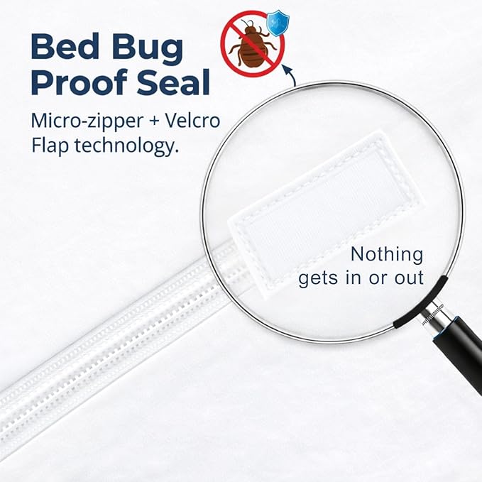 Guardmax Jersey Knitted RV Size Zippered Mattress Encasement - Image 3