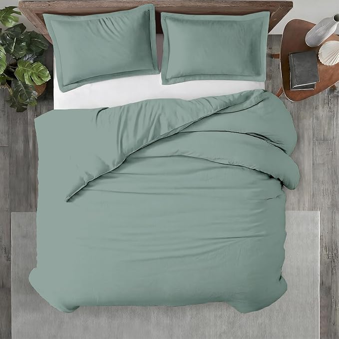 Kotton Culture 3 Pc California King Size Duvet Cover Set -100% Egyptian Cotton by KottonCulture