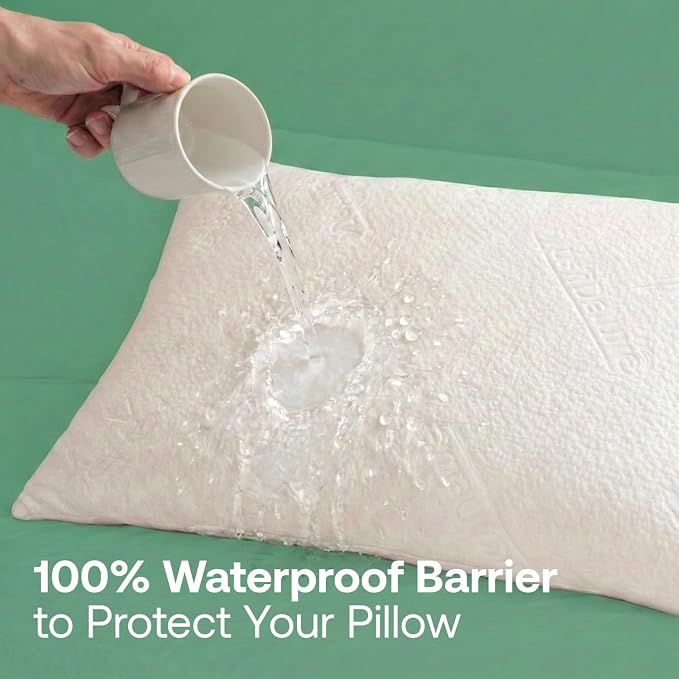 Premium King 20''x38'' Waterproof Pillow Protector Covers - Image 3