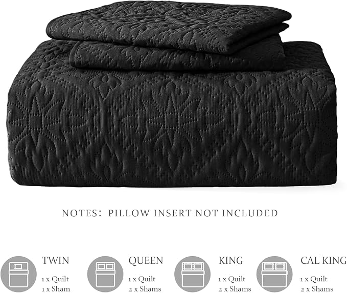 Exclusivo Mezcla King Quilt Bedding Set, Lightweight Soft Bedspreads Coverlets - Image 6