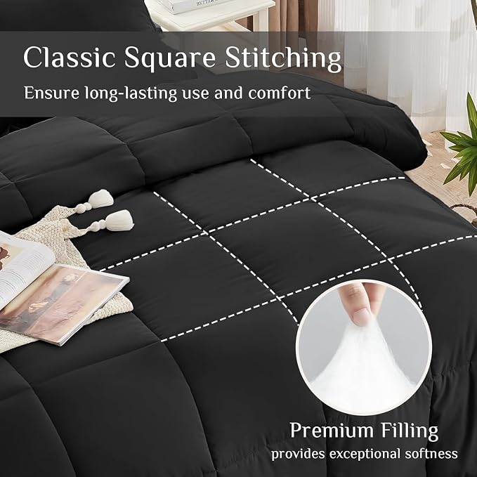 JOLLYVOGUE California King Comforter Set, Ultra-Soft Bed in a Bag Cal King Size - Image 3