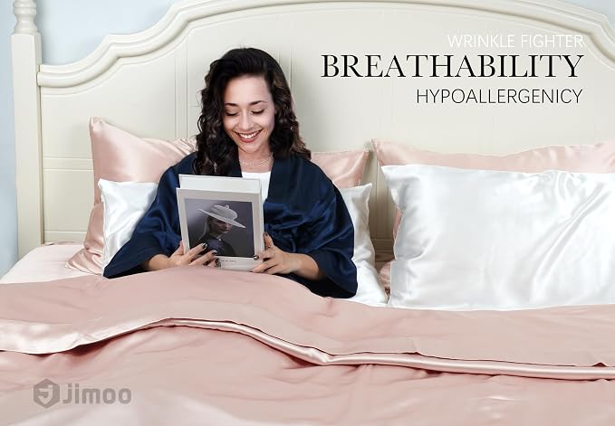 100% Mulberry Silk Pillowcase for Hair and Skin, 22 Momme Pure Natural Silk - Image 6