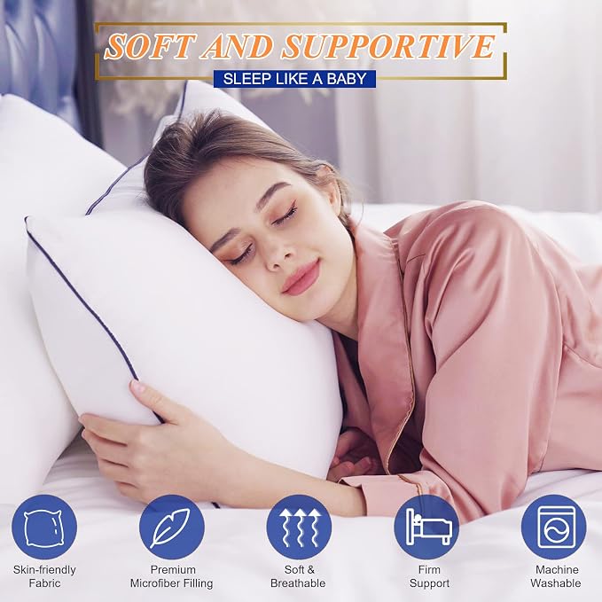 MZOIMZO Bed Pillows for Sleeping- Standard Size, Cooling Hotel Quality - Image 2