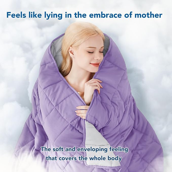 Topcee Weighted Blanket for Adults Queen Size Soft Cooling Heavy Blanket - Image 3