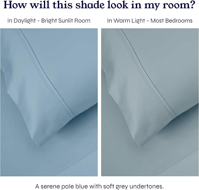 California Design Den Fitted King Size Sheets, Deep Pocket Soft 400 Thread - Image 4