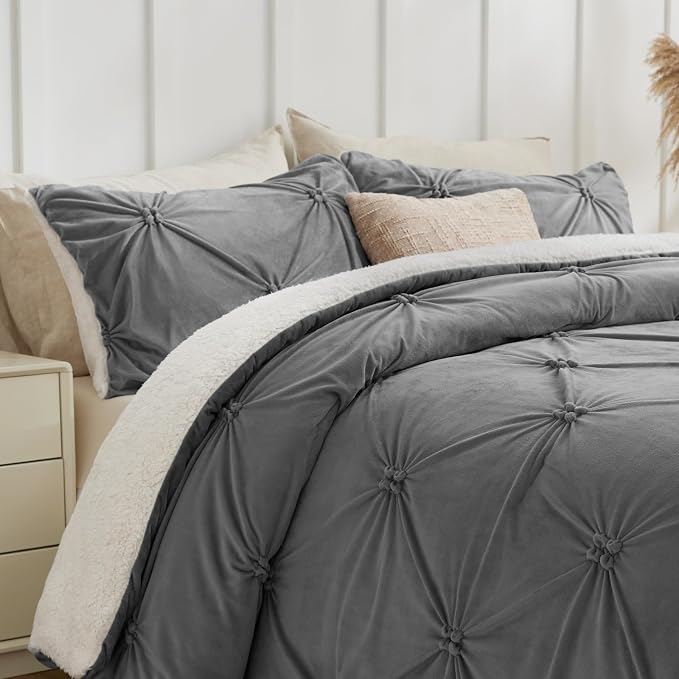 BEDELITE Pintuck Fluffy Twin Comforter Set - Image 2