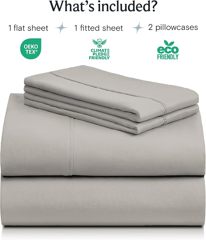 LuxClub 4 PC Full Sheet Set, Breathable Luxury Bed Sheets, Deep Pockets 18" - Image 2