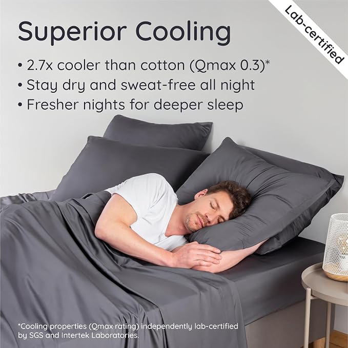 Bambaw 100% Viscose Derived from Bamboo Sheets King Size Set – 4pcs Cooling - Image 3