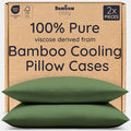 Bambaw 100% Viscose Derived from Bamboo Pillowcases Standard Size – Set of 2 by Bambaw