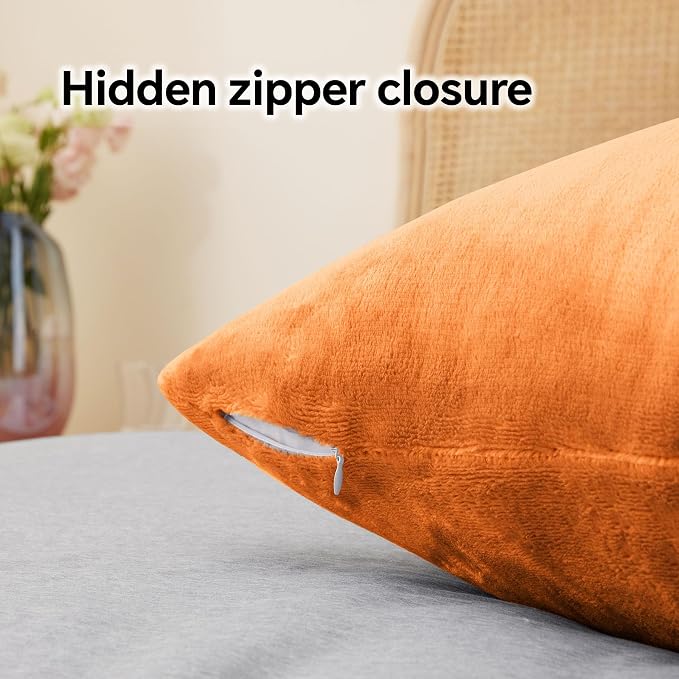BEDELITE Flannel Pillow Cases Queen Size Set of 2, Super Soft Fleece Pillowcases - Image 6